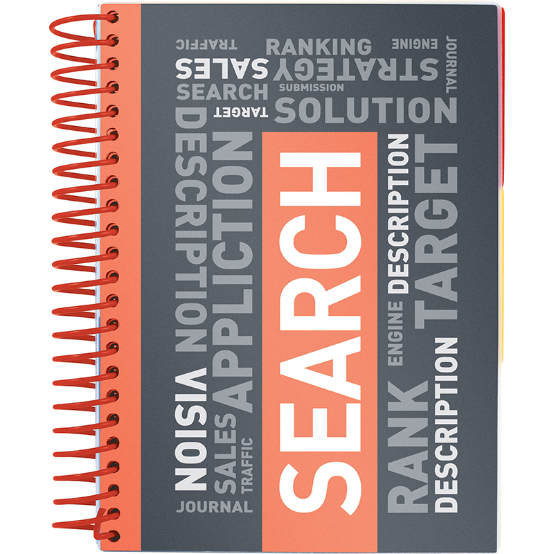 Блокнот з розділювачами Axent 8405-08-A, А5, 120 аркушів, клітинка, червоний